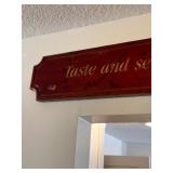 Wooden Wall Plaque with 