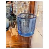 Collection of Glass Candle Holders and Small Decorative Bowls