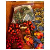 Collection of Holiday and Autumn Napkin Rings and Decorative Accents