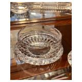 Cut Glass Crystal Bowl With Dishes and Ashtray Set