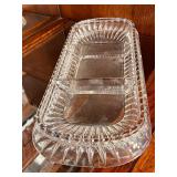 Cut Glass Crystal Bowl With Dishes and Ashtray Set