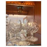 Cut Crystal Barware Set with Decanters, Ice Bucket, Glasses