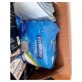Box of Mobility and Personal Care Supplies Including Gait Belts and Incontinence Underwear