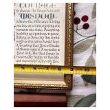 Religious Wall Art Lot: Framed Jesus Portrait, Serenity Prayer, and Ornate Cross Plaque