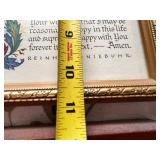 Religious Wall Art Lot: Framed Jesus Portrait, Serenity Prayer, and Ornate Cross Plaque