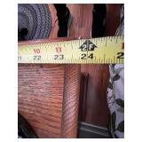 Wooden 4-Drawer Nightstand Dresser with Brass Handles