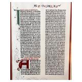 Pair of Framed Illuminated Manuscript Pages in Latin Script