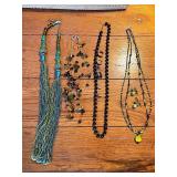 Collection of Beaded Necklaces and Earrings Assorted Styles
