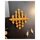 Collection of Vintage and Modern Gold-Tone Earrings and Charms