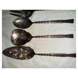 International Deepsilver Flatware Set - Ornate Floral-Scroll Handles (7-Piece)