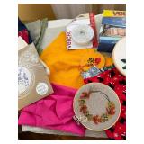 Embroidery Hoop Art Set of 5 - Heart & Leaf Designs with Threads & Patterns