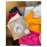 Embroidery Hoop Art Set of 5 - Heart & Leaf Designs with Threads & Patterns