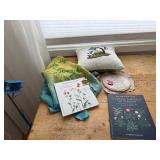 Stitching Through the Seasons - Yumiko Higuchi; Embroidered Wildflowers Book Set with Fabrics