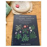 Stitching Through the Seasons - Yumiko Higuchi; Embroidered Wildflowers Book Set with Fabrics