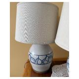 Danish Stoneware Table Lamps - Mid-Century Modern Pair (Lot of 2)