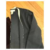 JKARA Purple Beaded Cocktail Dress 24W & Jones New York Merino Wool Coat 3X & Black Velvet Dress