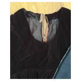 JKARA Purple Beaded Cocktail Dress 24W & Jones New York Merino Wool Coat 3X & Black Velvet Dress