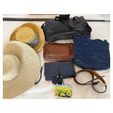 Vintage Coach Leather Crossbody Bag, Purses, Hats & Accessories Lot