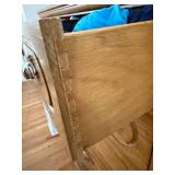 Oak Dresser Chest - 7-Drawer with Ornate Shell Pulls