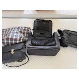 Sears 7x35 Binoculars with Coated Optics in Case + Assorted Travel Bags