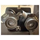 Sears 7x35 Binoculars with Coated Optics in Case + Assorted Travel Bags