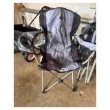 Folding Camping Chairs (Lot of 2) - Gray/Black Aluminum Frame