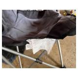 Folding Camping Chairs (Lot of 2) - Gray/Black Aluminum Frame