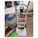 Stair-Climbing Hand Truck w/ Motor - Aluminum Frame; Wood Platform Dolly; Green Stool (Lot of 3)