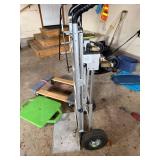 Stair-Climbing Hand Truck w/ Motor - Aluminum Frame; Wood Platform Dolly; Green Stool (Lot of 3)