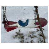GameTime Rocket Swing Seat - Playground Equipment, Red/White/Blue