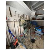 Garden Tools Lot - Rakes, Hoes, Plant Supports, Pots & Accessories - Take What You Want