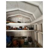 Garden Tools Lot - Rakes, Hoes, Plant Supports, Pots & Accessories - Take What You Want