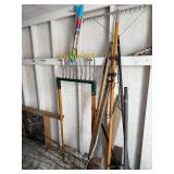 Garden Tools Lot - Rakes, Hoes, Plant Supports, Pots & Accessories - Take What You Want