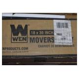 WEN 721830 1320-Pound Capacity 18-by-30-Inch Hardwood Mover’s Dolly, 2-Pack