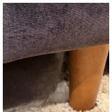 Dark Gray L-Shaped Sectional Sofa with Chaise & Cushions - Fabric Upholstery