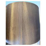 Buddha Bust Table Lamp - Ceramic Head Base & Brown Drum Shade (matches lot 5)