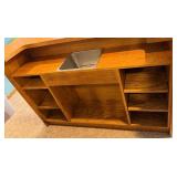 Oak Bar with Built-In Sink - 4 Wooden Bar Stools Included