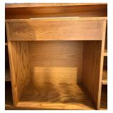 Oak Bar with Built-In Sink - 4 Wooden Bar Stools Included