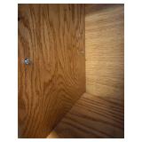 Oak Bar with Built-In Sink - 4 Wooden Bar Stools Included