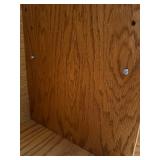 Oak Bar with Built-In Sink - 4 Wooden Bar Stools Included