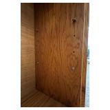 Oak Bar with Built-In Sink - 4 Wooden Bar Stools Included