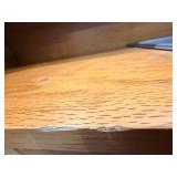 Oak Bar with Built-In Sink - 4 Wooden Bar Stools Included