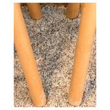 Oak Bar with Built-In Sink - 4 Wooden Bar Stools Included