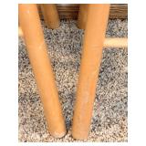 Oak Bar with Built-In Sink - 4 Wooden Bar Stools Included