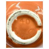 Mid Century California US #40 Shell-Shaped Ceramic Candy Dishes with Ring Handles, Peach & Blue Aqua with additional Rookwood Pottery CP-170-USA 10 Mint Green Pot/Vase