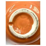 Mid Century California US #40 Shell-Shaped Ceramic Candy Dishes with Ring Handles, Peach & Blue Aqua with additional Rookwood Pottery CP-170-USA 10 Mint Green Pot/Vase