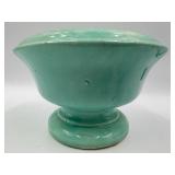 Mid Century California US #40 Shell-Shaped Ceramic Candy Dishes with Ring Handles, Peach & Blue Aqua with additional Rookwood Pottery CP-170-USA 10 Mint Green Pot/Vase