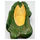 Shawnee #8 Corn Bowl, McCoy Frog & Lotus Planter, McCoy Lattice Planter, Signed Corn Dish