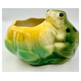 Shawnee #8 Corn Bowl, McCoy Frog & Lotus Planter, McCoy Lattice Planter, Signed Corn Dish