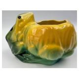 Shawnee #8 Corn Bowl, McCoy Frog & Lotus Planter, McCoy Lattice Planter, Signed Corn Dish